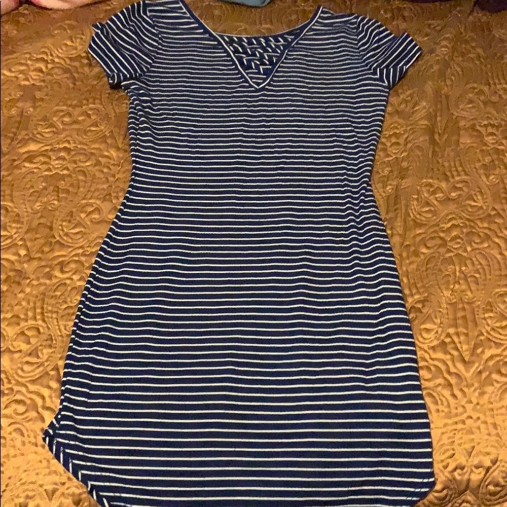 Stripped skin tight dress